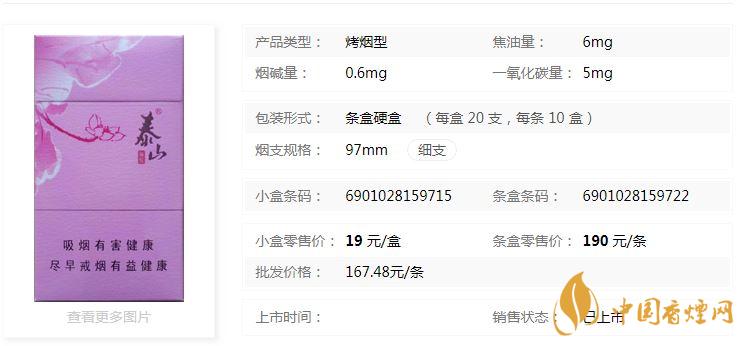 泰山顏悅多少錢一盒價格？泰山顏悅香煙價格大全2020